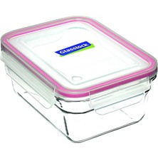 Es Dekor Dikdörtgen Cam Saklama Kabı 1730 ml