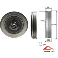 Herrlich Teile S60 V60 XC60 V70 XC70 V40 XC40 S80 S90 V90 D4 B4 2.0 T Krank Kasnağı