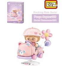 SHC4200 LZ-4301 Pembe Ayi Sallanma Sürüşü 189 Parça Block Oyuncak