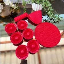 Kırmızı Silikon Set 4 Lü