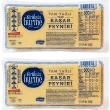Gurme Tam Yağlı Taze  Kaşar Peyniri 600 gr  2 Li Paket