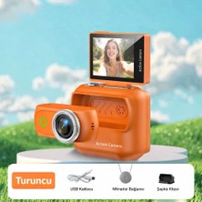 Azurtech Mini 4K Aksiyon Kamera | Manyetik Klipsli, Wifi Destekli, Döner Ekranlı Spor Kamerası (G18)