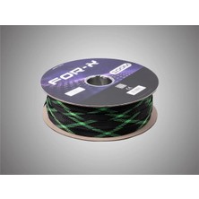 20MM Yeşil Siyah Kablo Çorabı Toplayıcı, 1 Metre, Güçlü ve Esnek