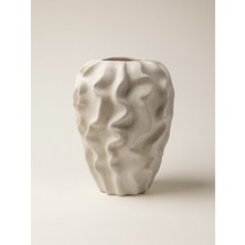 Minihol Liva Dokulu Seramik Vazo (16 x 24 Cm)