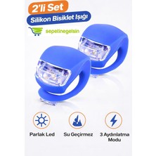 Sepetine Gelsin Sepetinegelsin Mavi Mini Ledli Bisiklet Lambası 2 Adet