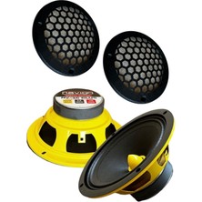 16 cm 880W 135 Rms Mermi Göbek Midrange Hoparlör ve Kapak Takımı