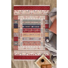 GÜLCEM HOME Hümayun, Modern Etnik Desenli Dokuma Bohem Oturma Odası ve Salon Halısı