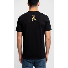 Quero Gold Baskılı Bisiklet Yaka T-Shirt