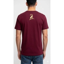 Quero Gold Baskılı Bisiklet Yaka T-Shirt