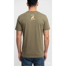 Quero Gold Baskılı Bisiklet Yaka T-Shirt