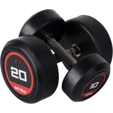 PremiumPort 20 kg Kauçuk Kaplı Olimpik Dambıl, Profesyonel Spor Egzersiz Aleti