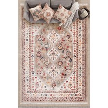 GÜLCEM HOME Hümayun, Modern Etnik Desenli Dokuma Bohem Oturma Odası ve Salon Halısı