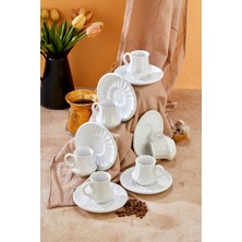 Yumuk Shop Luna 6 Kişilik Lüks Kahve Fincan Takımı 90 ml