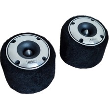 8 cm Siyah Mdf Tweeter Kabin Çift, Yüksek Kalite, Sadece Kabin Satışı