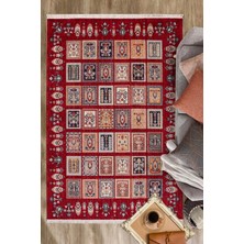 GÜLCEM HOME Hümayun, Modern Etnik Desenli Dokuma Bohem Oturma Odası ve Salon Halısı