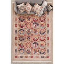 GÜLCEM HOME Hümayun, Modern Etnik Desenli Dokuma Bohem Oturma Odası ve Salon Halısı