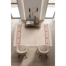 GÜLCEM HOME Hümayun, Modern Etnik Desenli Dokuma Bohem Oturma Odası ve Salon Halısı