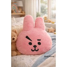 Mira Home Dekoratif Pelüş Tavşan Çocuk Yastığı  25X30 cm Pembe