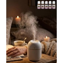 SHC4200 Mini Nemlendirici 5 Esans Hediyeli LED Işıklı Taşınabilir Aromaterapi Buhar Makinesi