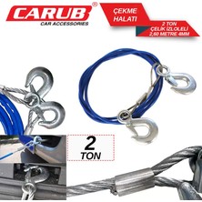 Belirtilmemiş Carub Çekme Halatı 2 Ton Çelik Izoleli 2.6 mt