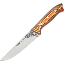 Epilons 32102 Elite Kurban, Kasap Bıçağı 16,5 cm - Kahverengi Perçinli Kompozit Sap