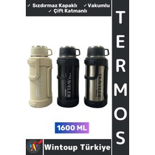 Wintoup #termos Gündelik Ofis Kamp Outdoor Piknik Sızdırmaz Kapaklı Çift Katmanlı Vakumlu Mug Termos 1600 ml