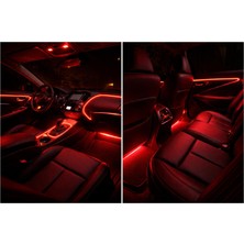 Soft Oto Araç Içi Ip Neon LED 2 Metre Kırmızı
