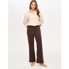Faik Sönmez Straight Fit Liyoselli Parça Boya Pantolon S26PNT011