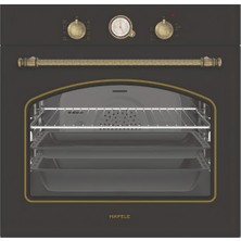 Hafele Vintage 60 Lt. Antrasit Ankastre Fırın