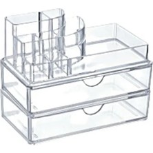 Poomy 3 Çekmeceli 8 Bölmeli Makyaj , Takı Organizeri /CNPD3332