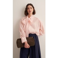 Filiz Butik Fular Yaka Şifon Bluz