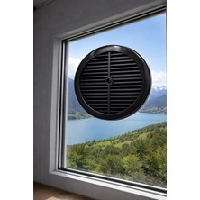 Belirtilmemiş Siyah Doğalgaz Cam Menfez Havlandırma Kapağı