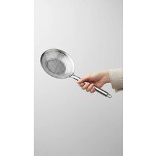 Nishev.com Evini Sev Premium Kalite Paslanmaz Çelik Kevgir - Çok Amaçlı Mutfak Süzgeci 14CM 32 cm