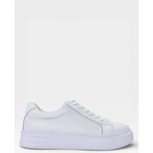 Liger Hakiki Deri Sneaker Erkek Ayakkabı Beyaz