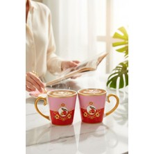 2 Li Soho Bird Pink Narlı Seri Kupa Seti 200 ml