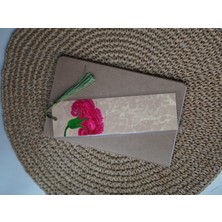 My Ebru Art El Yapımı Ebru Sanatı Karanfil Ayraç – Battal Desenli Çiçek Motifli Püsküllü Kitap Ayracı | Özel Tasarım Sanatsal Hediye