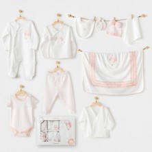 Markaon Üreticiniz AC25551 Newborn Set Pınk Baloons 10'lu Hastane Çıkışı Ekru YN1348