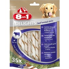 8in1 Delights Köpekler Için Biftekli Ödül Çubuğu 190 gr