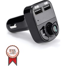 Kablosuz Bluetooth USB Mp3 Çakmaklık Araç Müzik Kiti Siyah