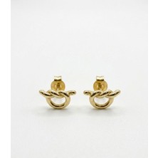 Liz Düğüm 14 Ayar Altın Küpe