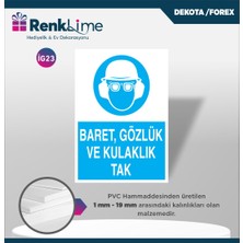 Renklime Dekota Ikaz Levhası - Baret Gözlük ve Kulaklık Tak