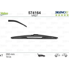 Valeo Gld-Spt- Silecek Silencio 35CM X1 VM27 Arka P106/P206/SAXO/XANTIA