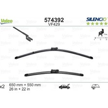 Valeo Gld-Spt- Ön Silecek Süpürge Takimi Boxer-Jumper-Ducato 06- X-Trm Flat Blade VM429 X2 650 550 mm