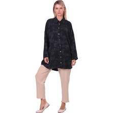 Invee Rozaliya Gömlek Siyah  7109