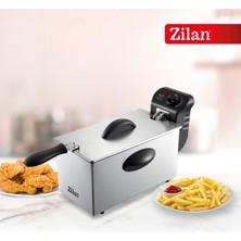 Zilan ZLN1819 Fritöz | 3l | 2180W | Paslanmaz Çelik Derin Yağ Fritözü Ayarlanabilir Termostatlı