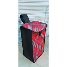 PremiumPort 55X32 cm Pazar Arabası Çantası, Hafif ve Şık Beyaz Renk
