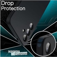 Uray Home Galaxy S24 Plus / S25 Plus ile Uyumlu Içi Kadife Kamera Korumalı Lansman Silikon Kılıf Ince Yapılı Tam Koruma Sağlayan Kamera Korumalı Kılıf (Siyah)