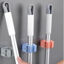 Emdeco Mop Tutma Aparatı Seti, Kolay Montaj, Düzenli Alanlar, Yer Tasarrufu Sağlar 3 Adet