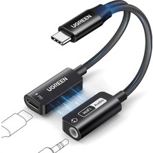 Uray Home USB C'den 3,5 mm Aux Adaptörüne Pd 60W Hızlı Şarj, 15 Için Manyetik USB Ses Kartı, Dizüstü Bilgisayar ve Kulaklık (Ctıa/omtp Standardı) Vb.