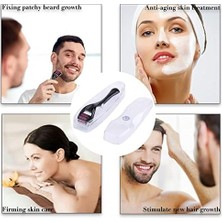 Uray Home Yüz, Vücut ve Saç Derisi Için Derma Roller 1.0mm - 540 Micor Roller ile Erkekler ve Kadınlar Için Derma Rulo - Saç ve Sakal Için Sakal Rulo